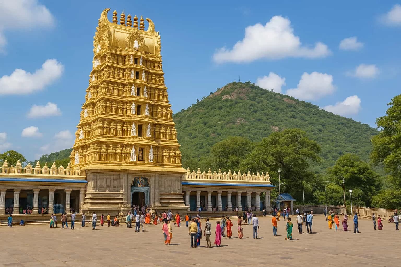 Chamundeshwari Temple atop Chamundi Hill overlooking Mysuru